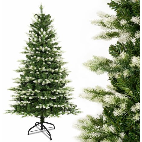 Yaheetech 90cm Mini Künstlicher Weihnachtsbaum für Tisch LED mit Kleiner Warmweiß Grün Roten & Tannenbaum 60 Beeren 50 Christbaum Weihnachtsdeko, Beleuchtung