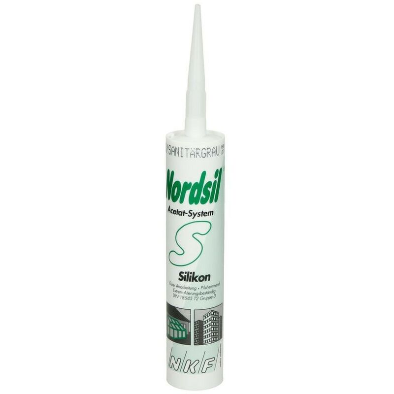 Sanitär Silikon auf Basis von Acetatgrau Patrone 310 ml