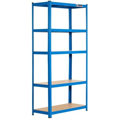 180x90x40cm Metal Garage Shelving Unit Heavy Duty Shed 5 Tier