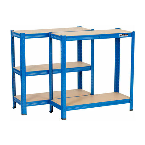 150 x 75 x 30cm 5 Tier Boltless Shelving Unit in Blue