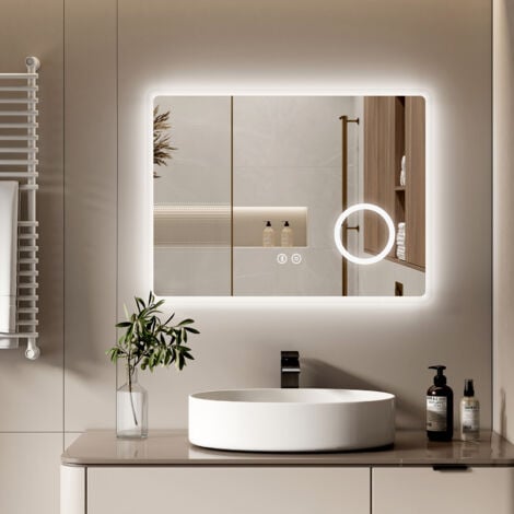 S'AFIELINA Bluetooth Bathroom LED Mirror Light with Shaver Socket ...