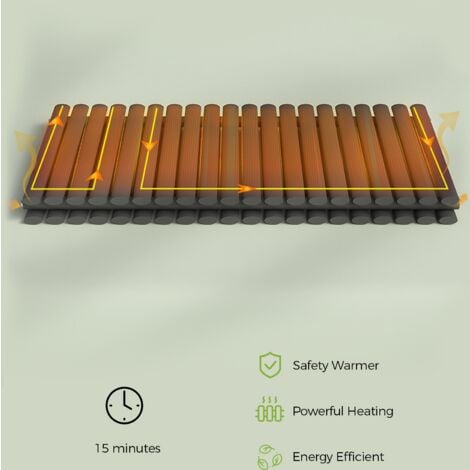 S'AFIELINA Anthracite Vertical Radiator Double Modern Oval Column Radiator Central Heating Radiator Designer Radiator 600x1200mm