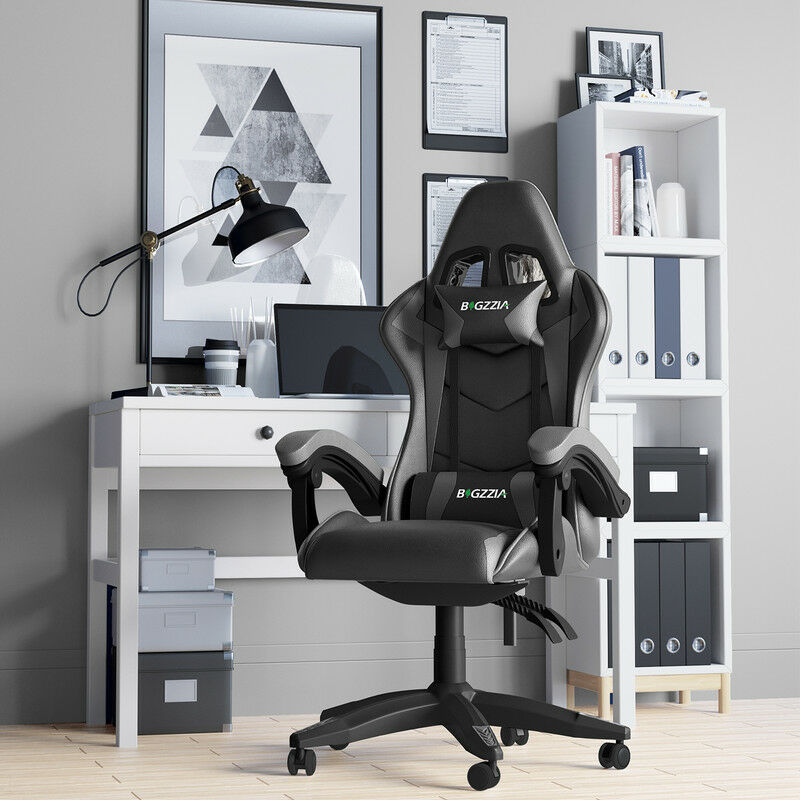 Sedia da ufficio - Ergonomica con poggiapiedi e braccioli regolabili - Poliestere e rete - Nero (59x59x115cm) | Leroy Merlin