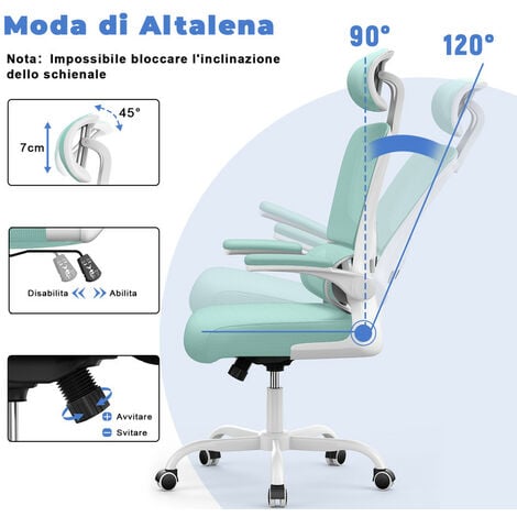 Sedia Ergonomica Sedia Ufficio Lilla Sedia Ergonomica Sedia