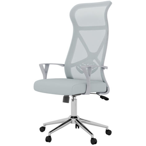 Sedia Ergonomica In Rete Da Ufficio E Gaming - Schienale Alto, Inclinabile 135°, Supporto Lombare, Braccioli 3D, Poggiapiedi Retrattile