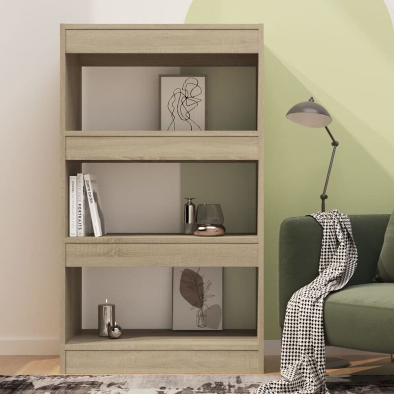 vidaXL Libreria/Divisorio Nero 80x30x198 cm in Truciolato