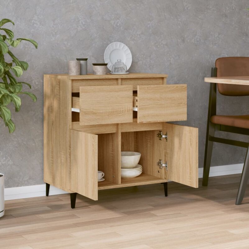 Credenza bassa,Armadietto,Mobile da Cucina Rovere Sonoma 70x35