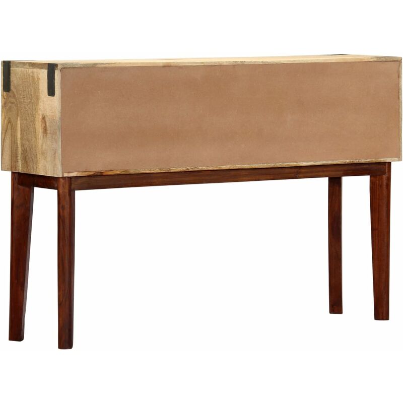 Consolle Tavolo moderno,Tavolo Basso da Salotto, Tavolo 115x30x76 cm in  Legno Massello di Mango Grezzo -DVB33336