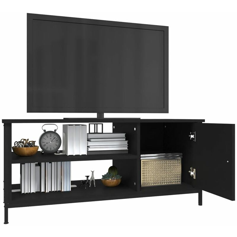 puraday Mobile Porta TV Nero 150x34,5x30 cm Mobiletto Tv Mobili Soggiorno  Moderni Mobili Tv Soggiorno Arredamento Mobile Tv Mobile Tv Legno Mobile Tv  Soggiorno Legno Multistrato : : Elettronica