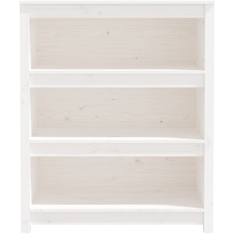 Libreria，Scaffale，Armadio per libri Nera 40x35x71 cm in Legno Massello di  Pino MCI493130 MaisonChic