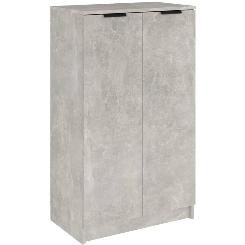 Scarpiera Salvaspazio，Portascarpe，Mobili per scarpe Grigio Cemento  59x35x100 cm in Legno Multistrato MCI593983 MaisonChic