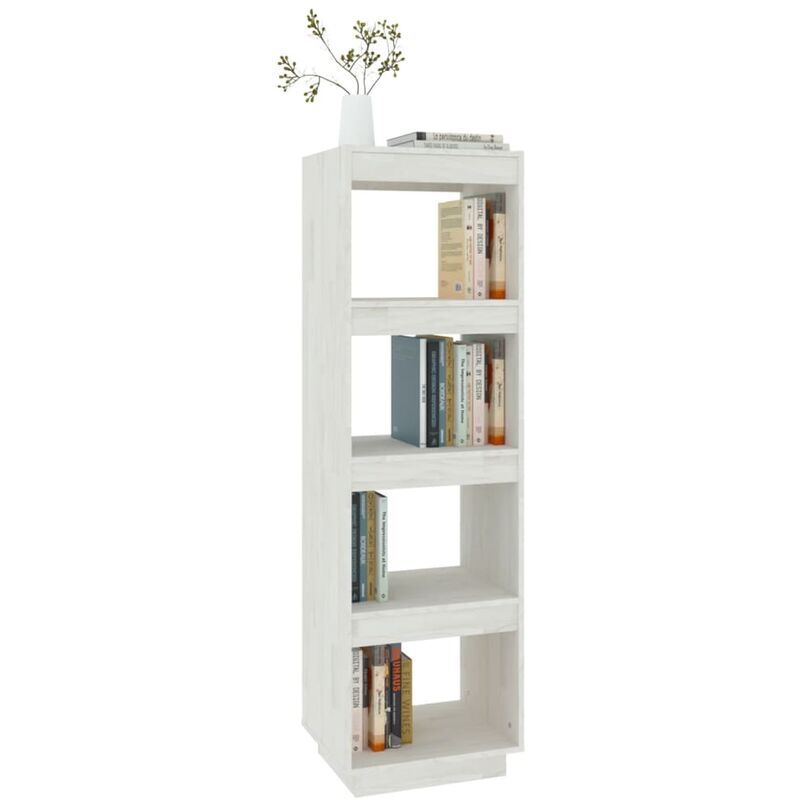 Libreria，Scaffale，Armadio per libri Nera 40x35x71 cm in Legno Massello di  Pino MCI493130 MaisonChic