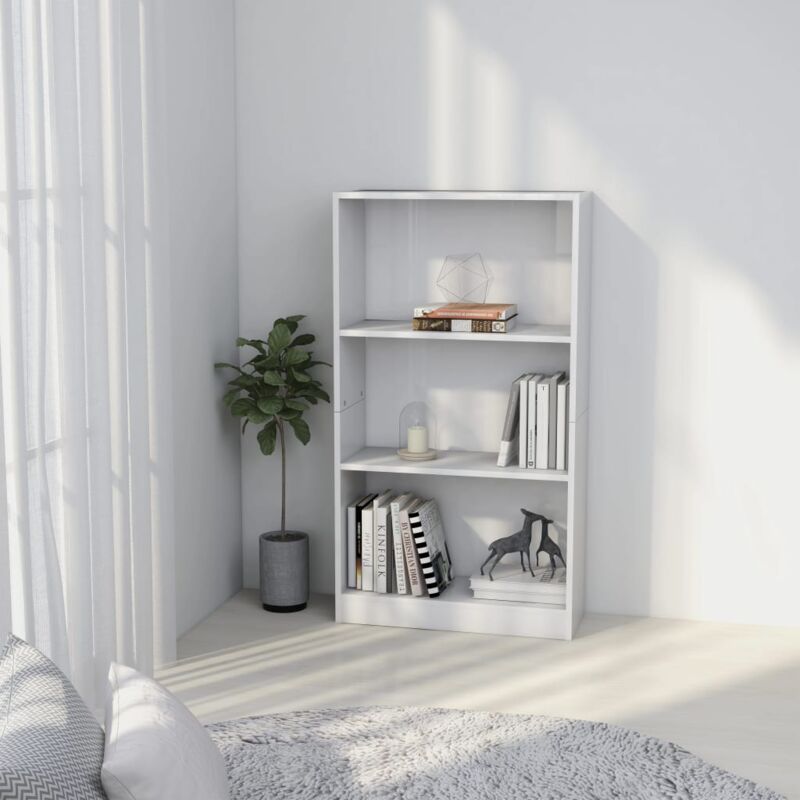 Libreria Bassa Design Moderna Scaffale 5 Ripiani 80x20x50cm Casa Ufficio  Beige