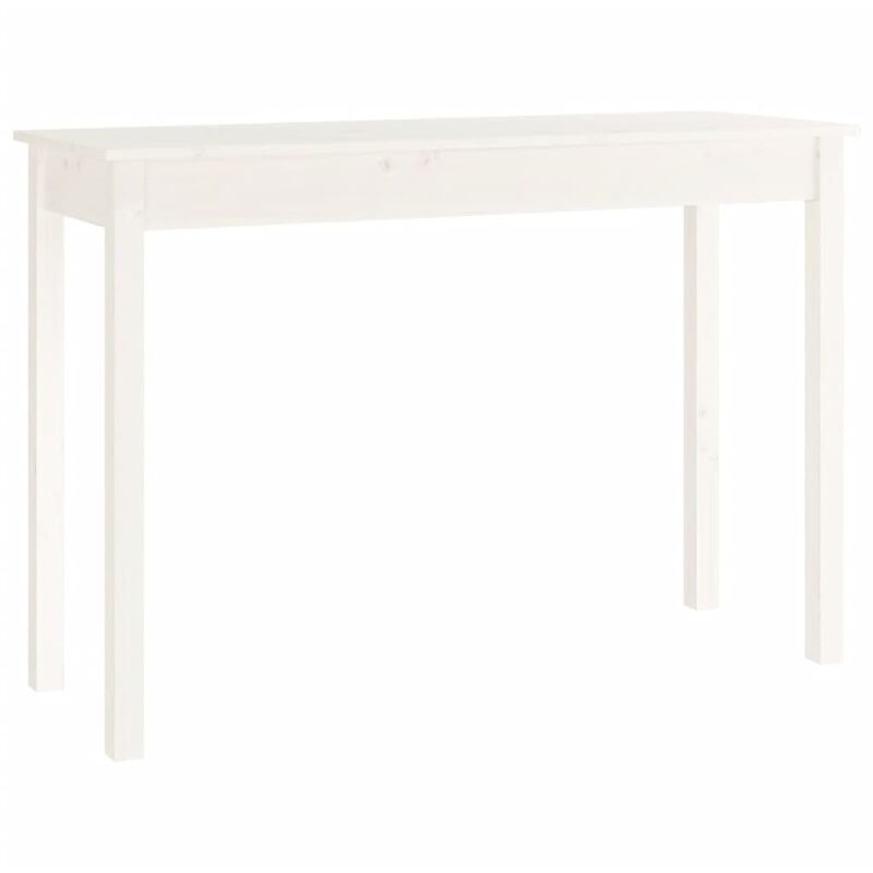 Tavolo Consolle，Tavolo da ingresso，Consolle Salvaspazio e Multiuso per  Soggiorno, Ingresso e Corridoio Nero 110x40x75 cm in Legno Massello di Pino  CNWI414205 MaisonChic