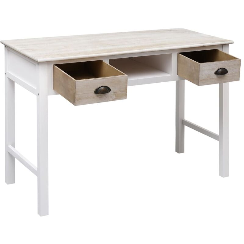 Tavolo Consolle，Tavolo da ingresso，Consolle Salvaspazio e Multiuso per  Soggiorno, Ingresso e Corridoio Nero 110x40x75 cm in Legno Massello di Pino  CNWI414205 MaisonChic