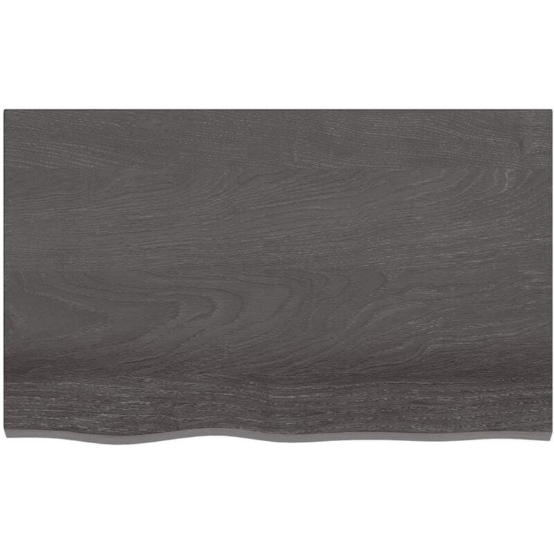 Mensola Libreria Muro,Ripiano a Parete 80x10x6 cm Legno Massello Rovere Non  Trattato -46634