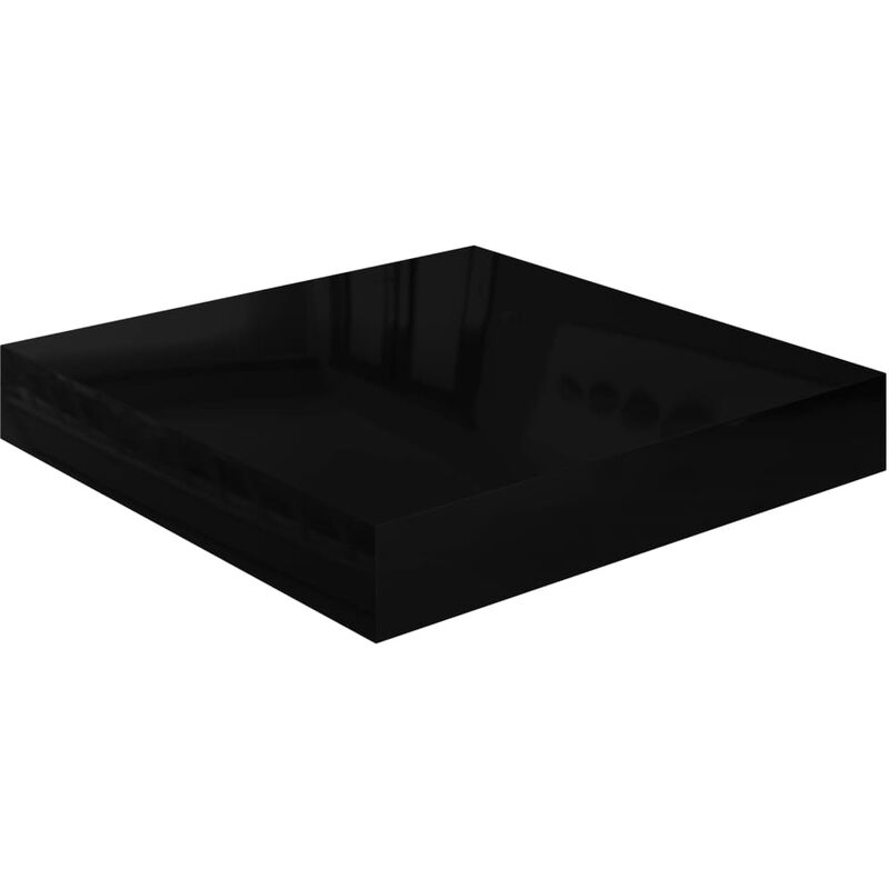 Mensola colore Nero misure 23.5x60x3.8 cm c/kit di General Trade