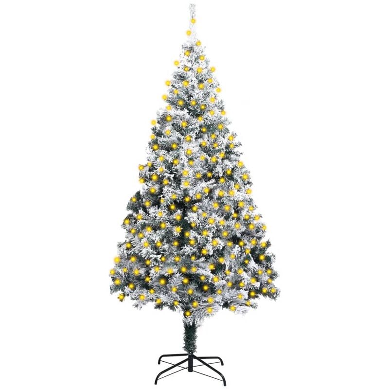 Albero di Natale Strasburgo, Albero artificiale extra folto, Albero effetto  reale in PVC con luci LED incluse, 723 rami, Altezza cm 180