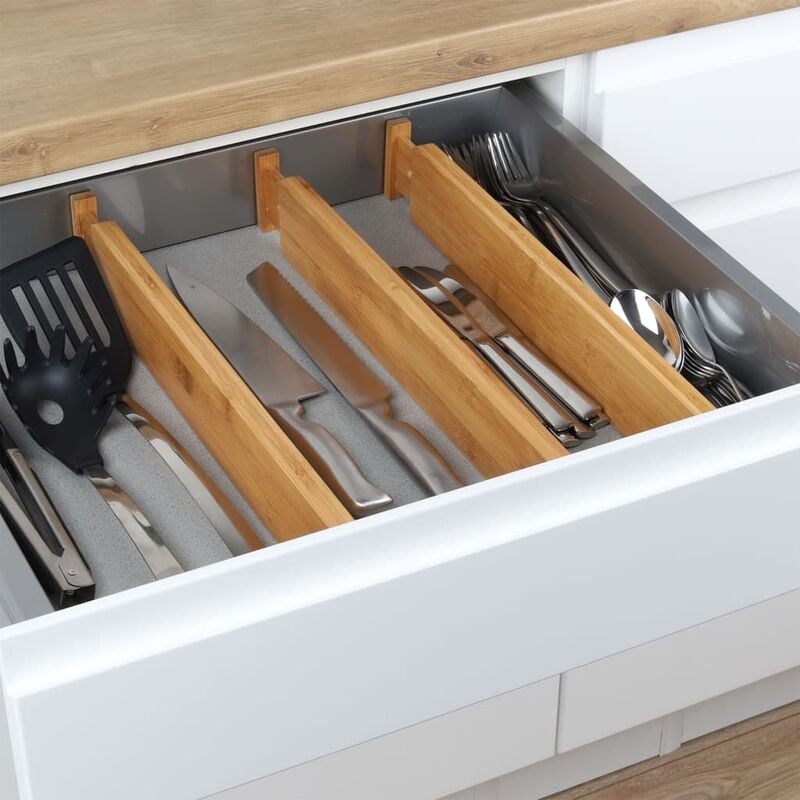 Organizer portaspugne per lavello della cucina in bambù