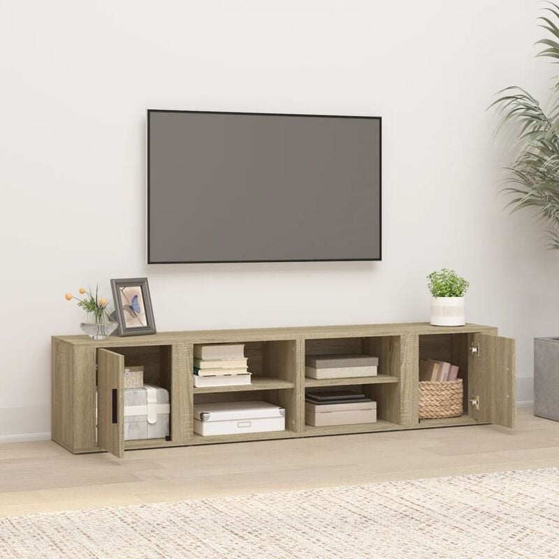 Mobile Porta TV 2 pz Mobile da soggiorno Rovere Sonoma 80x31,5x36 cm Legno  Multistrato ITD91629