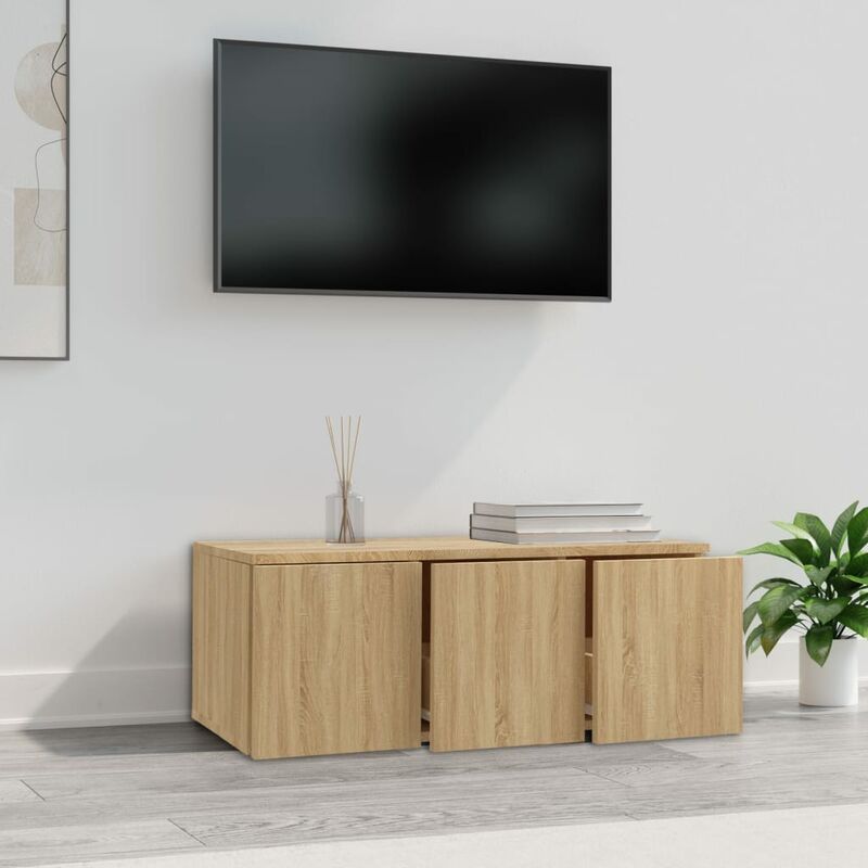 Maison Exclusive - Mobile Porta TV Nero 149x30x52 cm in Legno Multistrato