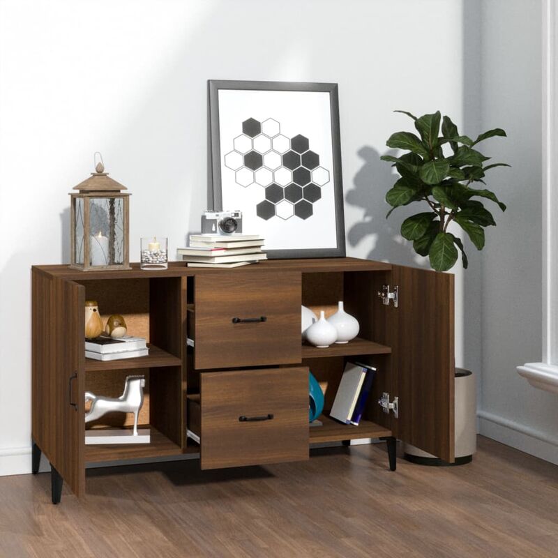 Homgoday Credenza Madie e Credenze Credenza Cucina Credenza Soggiorno Madia  Cucina Madia Soggiorno Credenza Cucina Salvaspazio Credenza Rovere Marrone  60x35x70 cm in Legno Multistrato : : Casa e cucina