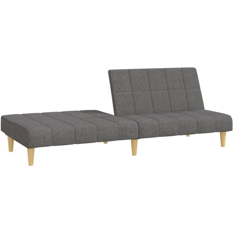 Divano Letto a 2 Posti Clic Clac Sofa da soggiorno Grigio Chiaro in Tessuto  ITD42804