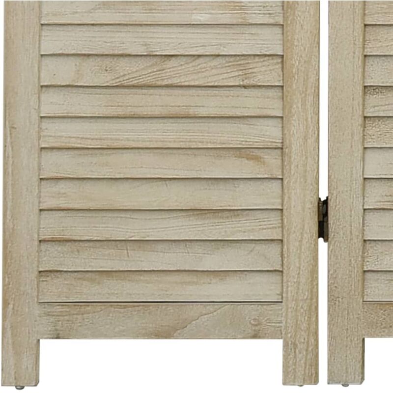 Paravento Divisorio a 6 Pannelli Separé per interni ed esterni 210 x 165 cm  Legno Massello