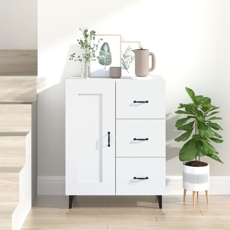 Credenza da cucina moderna in MDF bianco Surf B