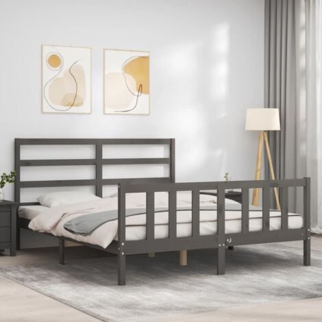 Giroletto con Testiera Struttura Letto con Testiera Letto Matrimoniale con  Testiera per adulti Moderno 5FT King