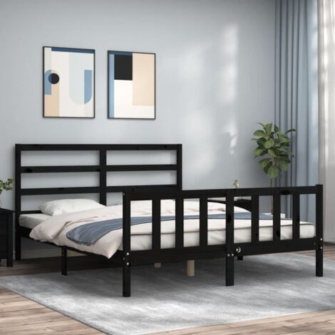 Giroletto con Testiera Struttura Letto con Testiera Letto Matrimoniale con  Testiera per adulti Moderno 5FT King