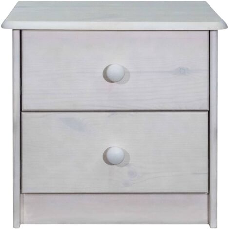 Comodino Moderno In Legno Con Cassetto - 40x40x60 Cm, Bianco, Per Camera Da Letto O Soggiorno, Design Elegante - Foto 3