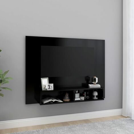 Mobile TV Elegante,Porta TV - Tavolino TV a Muro Bianco 120x23,5x90 cm in  Truciolato -MC31031