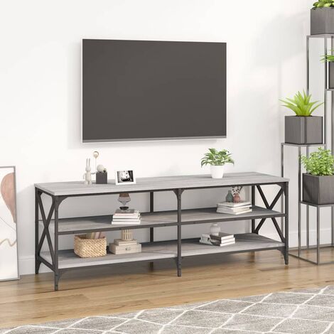 Mobile TV Elegante,Porta TV - Tavolino TV Grigio Sonoma 140x40x50 cm in  Legno Multistrato -MC42299