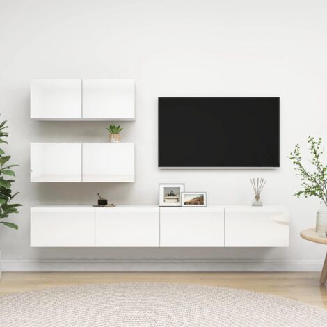 Il numero 1 del risparmio-GAIA MOBILE BASSO PORTA TV 120 X 40 X 40 CM  COLORE BIANCO