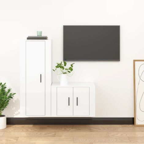 Maison Exclusive - Mobile Porta TV Bianco 150x30x44,5 cm in Legno  Multistrato