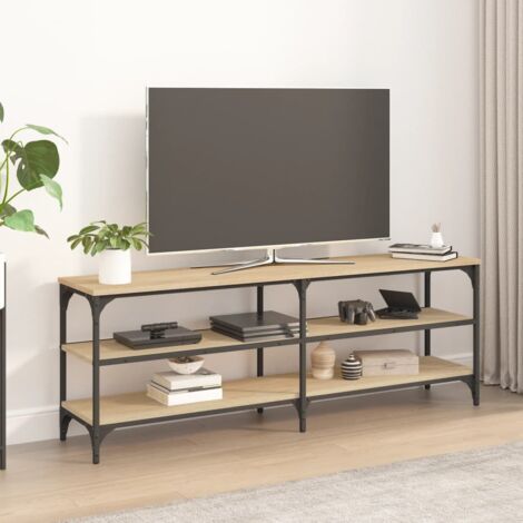 VidaXL Mobile tv con ruote nero 90x35x35 cm in legno multistrato Mobili  porta tv 