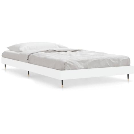 Letto adulto，Giroletto，Letto singolo，Struttura del letto Bianco 90x200 cm  in Legno Multistrato DGVS6867108 MaisonChic