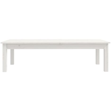 Tavolino da Salotto，Tavolino da caffè，Tavolino basso Bianco 110x50x30 cm Legno  Massello di Pino ASFV266637