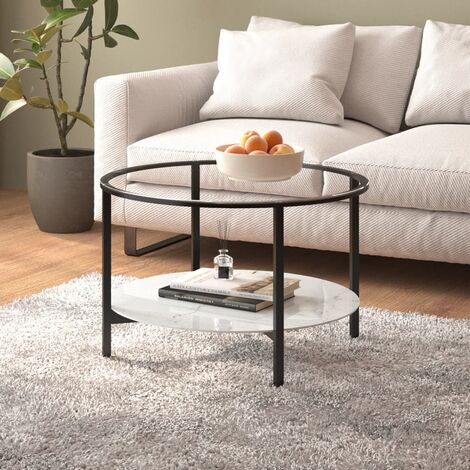 Tavolino Da Soggiorno 80x80x40 Cm In Acciaio Inox E Vetro Cfw61013 90634930