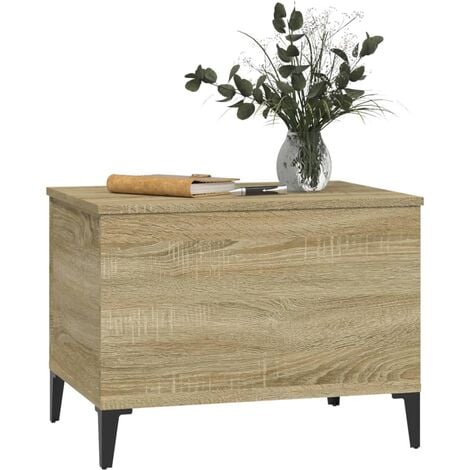 Tavolino Salotto，Tavolino da caffè，Tavolino basso Rovere Sonoma 60x44,5x45  cm Legno Multistrato ASFV180019 MaisonChic