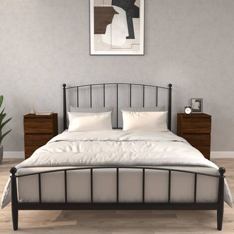 Set 2 Comodini da Camera,Tavolini da Letto Moderni Rovere Marrone 40x35x70  cm -BN64189