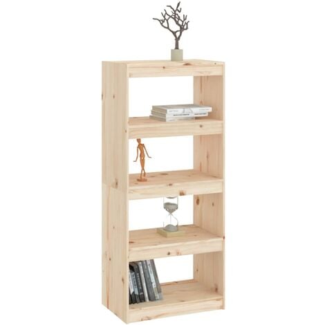 Libreria/Divisorio 80x30x199,5 cm in Legno Massello di Pino