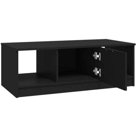 Tavolino nero 102x50x36 cm in MDF