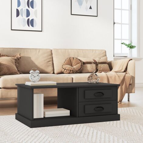Tavolino Da Salotto In Legno Rovere Affumicato – 80x50x50 Cm – Con Porta E Ampio Spazio, Montaggio Personalizzabile