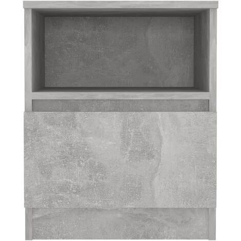 Maison Exclusive - Comodino Grigio Cemento 50x32x60 cm