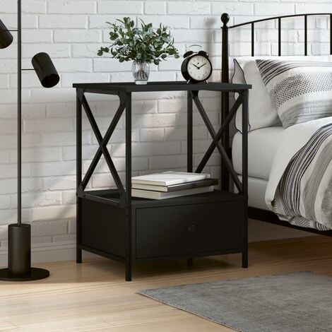 Camera da letto completa bianco lucido e nero cdlu21