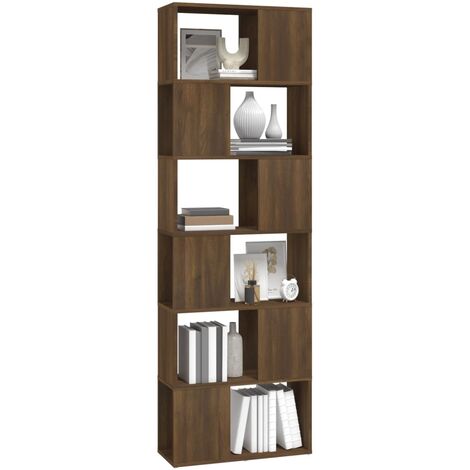 Libreria/Divisorio Rovere Marrone 40x30x198 cm