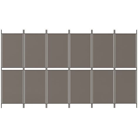 Paravento pieghevole a 6 pannelli in tessuto indipendente, Divisorio per  ambienti interni alto 188cm - Costway