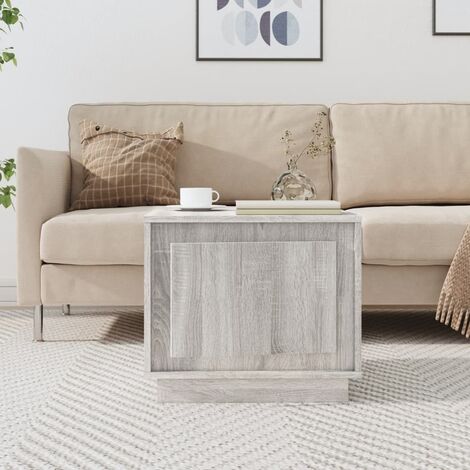 FATIVO Tavolino da caffè per Soggiorno: Set di 2 Marmo Tavolino Salotto da caffè Moderno Tavolini Sovrapponibili Quadrato Struttura in Metallo - Piano in Bianco, Grande 65cm Piccolo 60cm